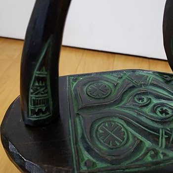 Amazon.co.jp: アイヌ木彫り 阿部紀男 オブジェ コースター : ホビー